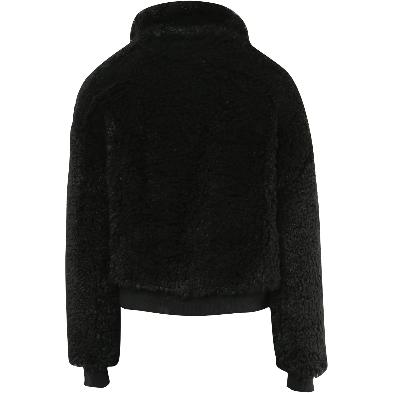 Veste peau mouton courte Noir - Image 7
