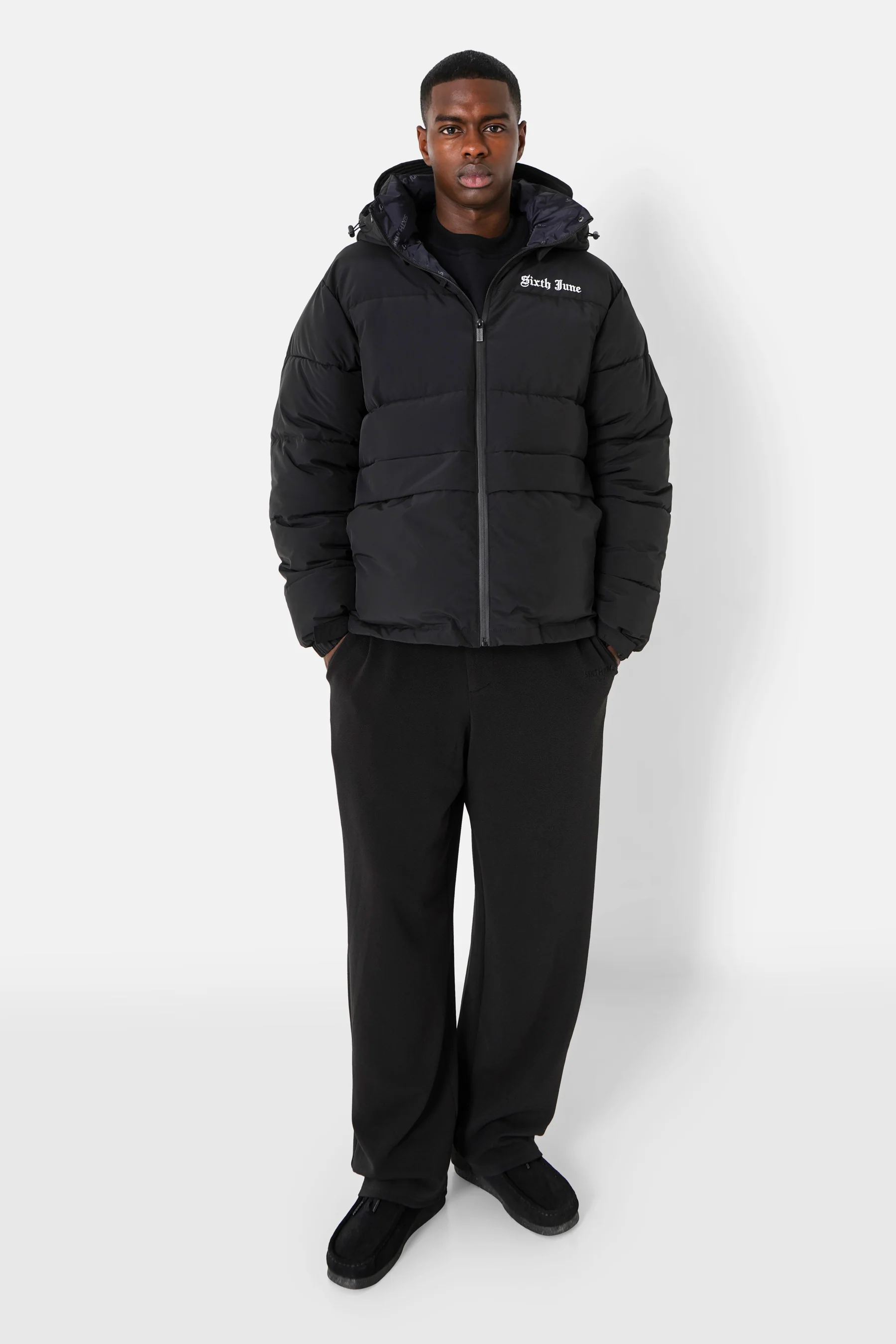 CREW embroidery puffer jacket - Image 2