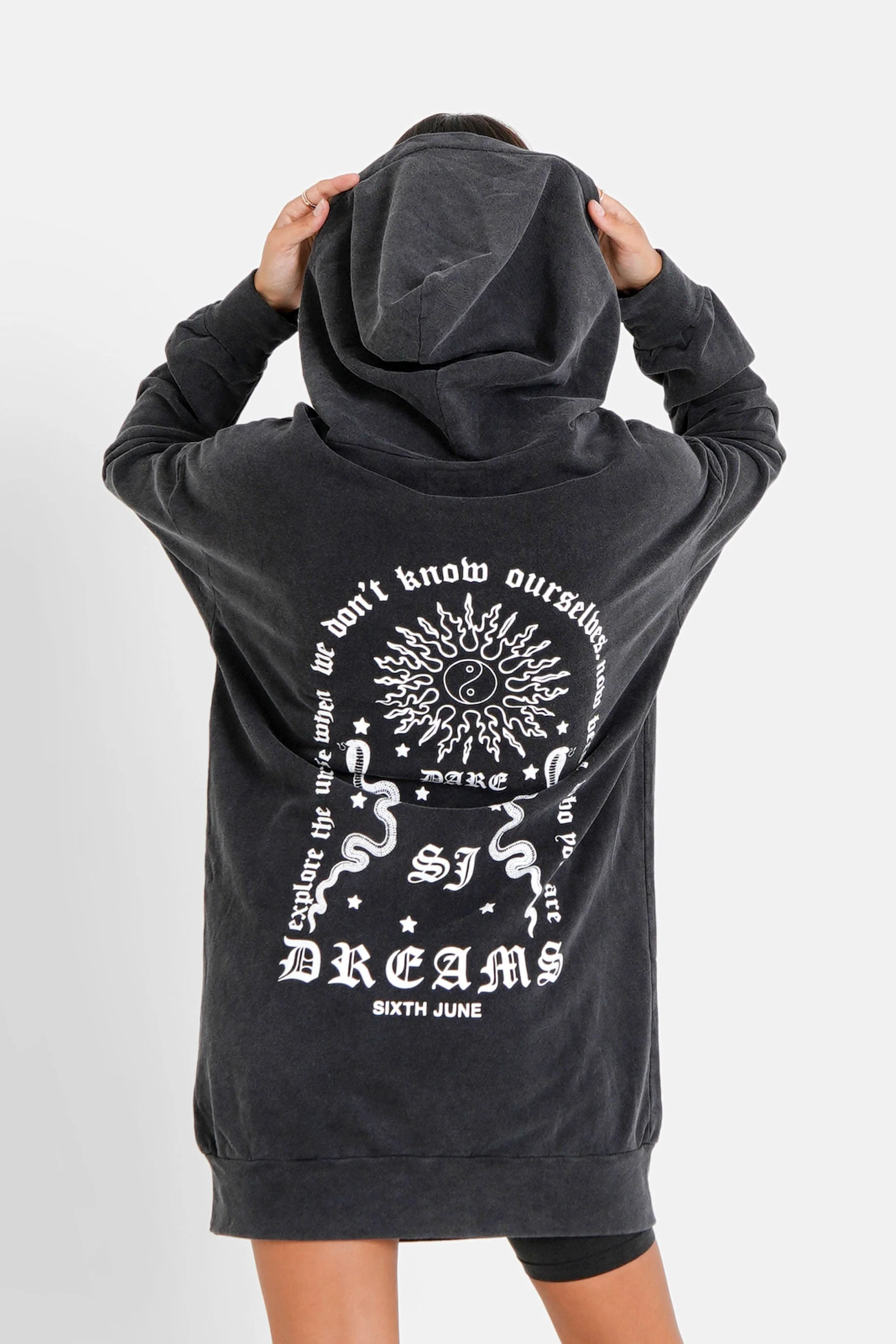 Robe capuche dreams Gris foncé