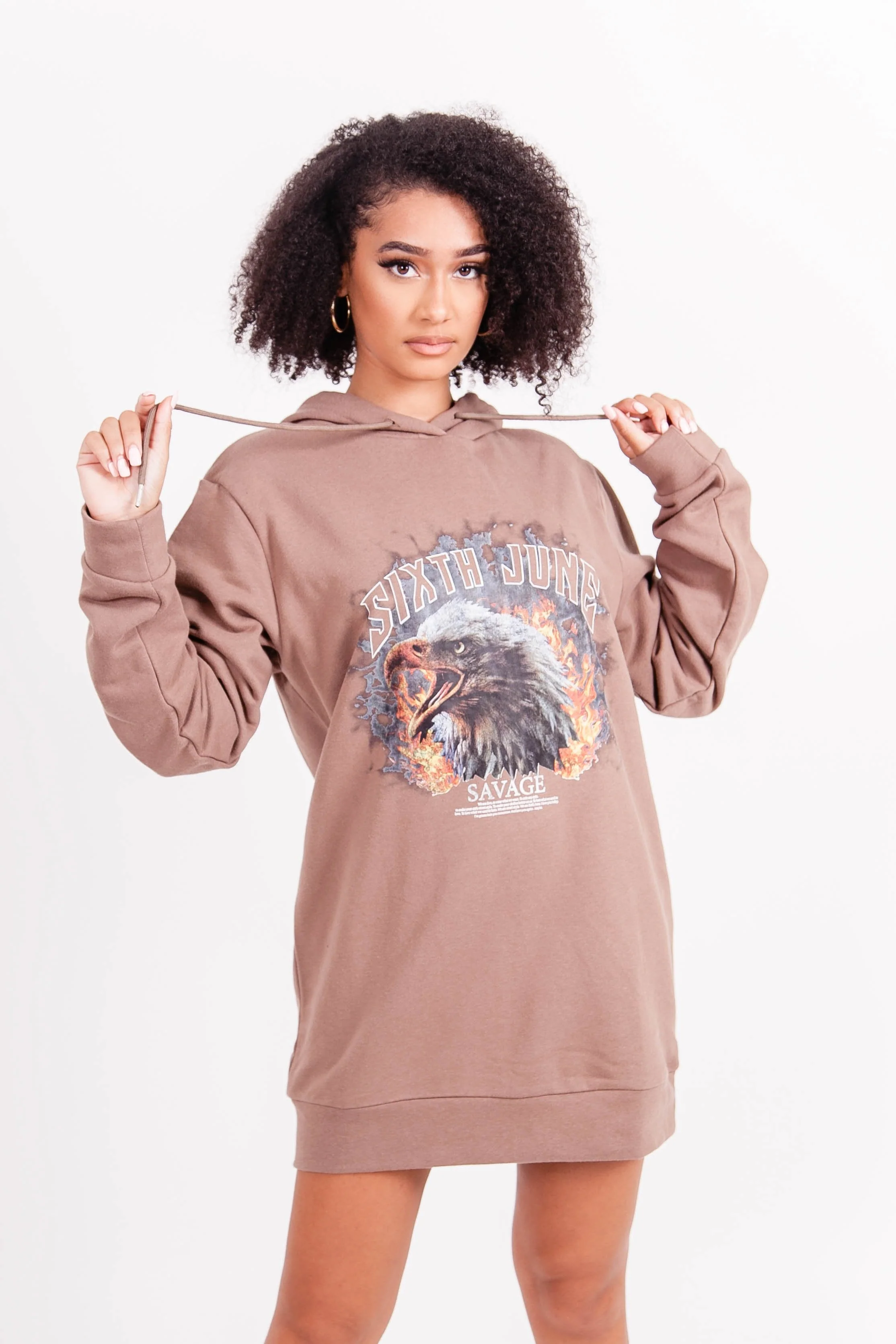 Robe sweat aigle savage Marron
