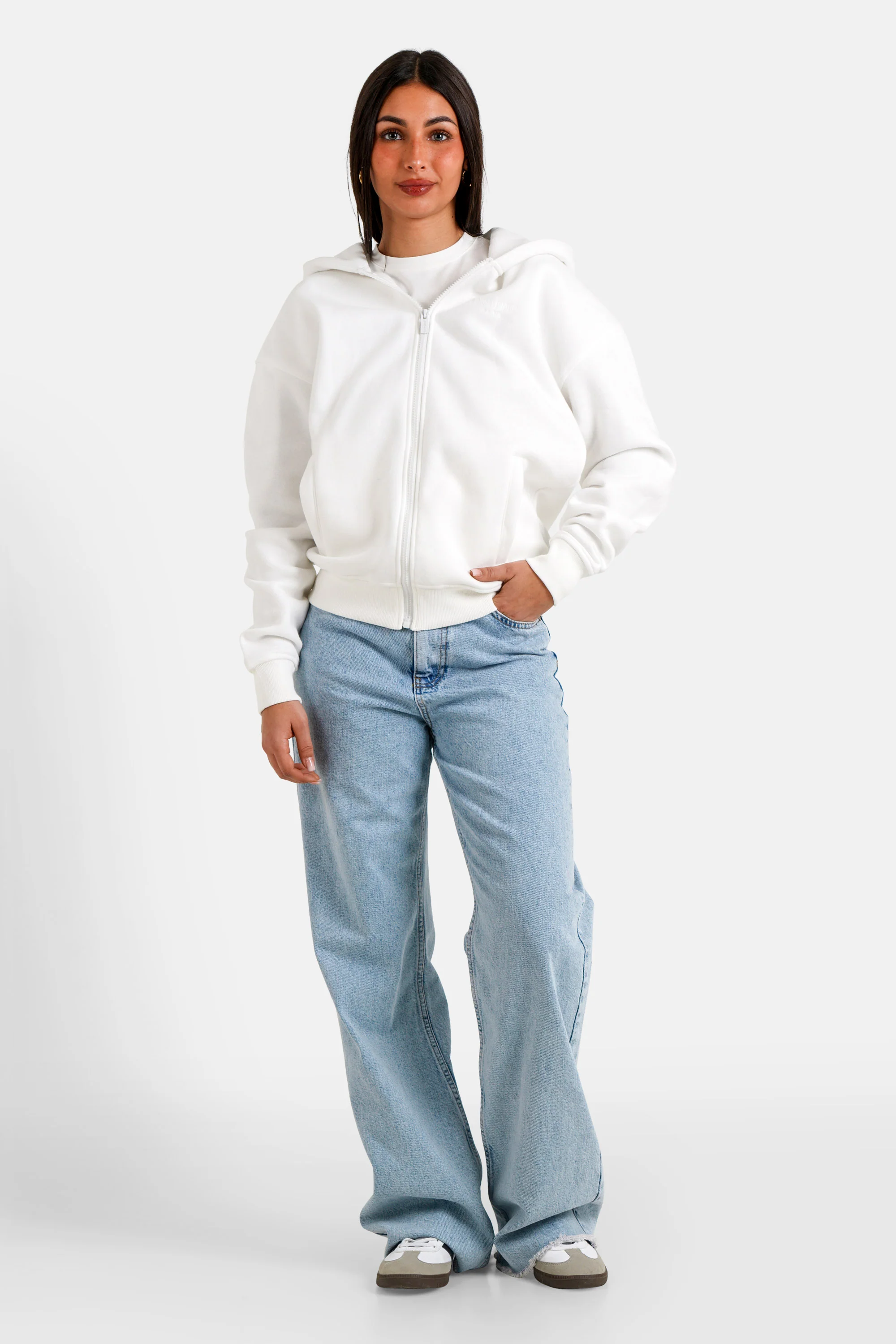 Sweatshirt zip elevate Blanc - Image 2
