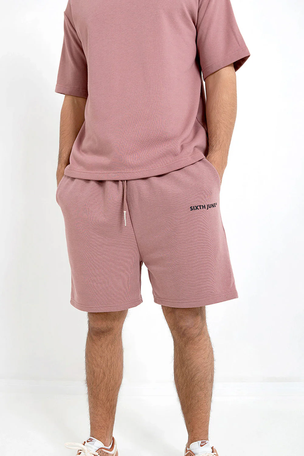 Short essential logo Rose foncé