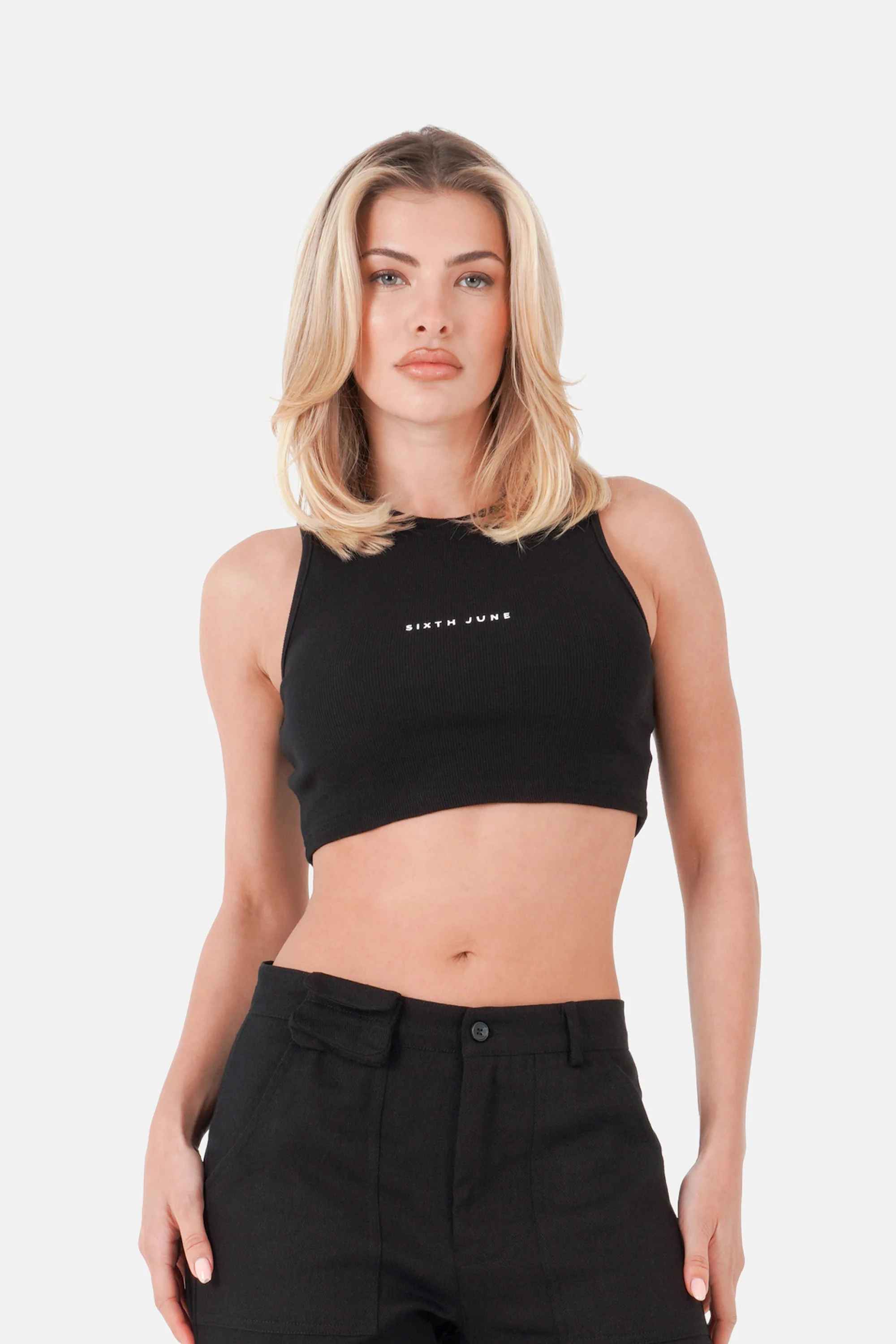 RIBBED basic w/s top