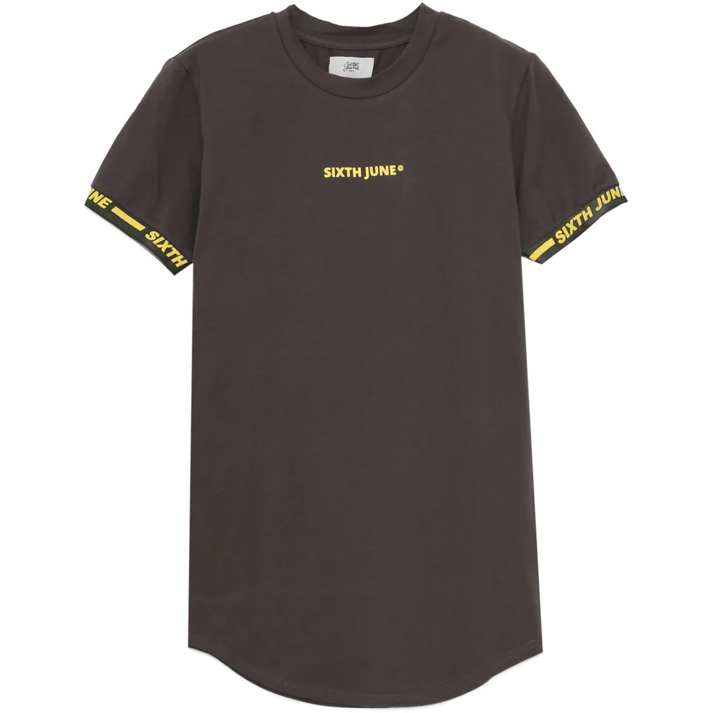 T-shirt logo coton manche Gris foncé