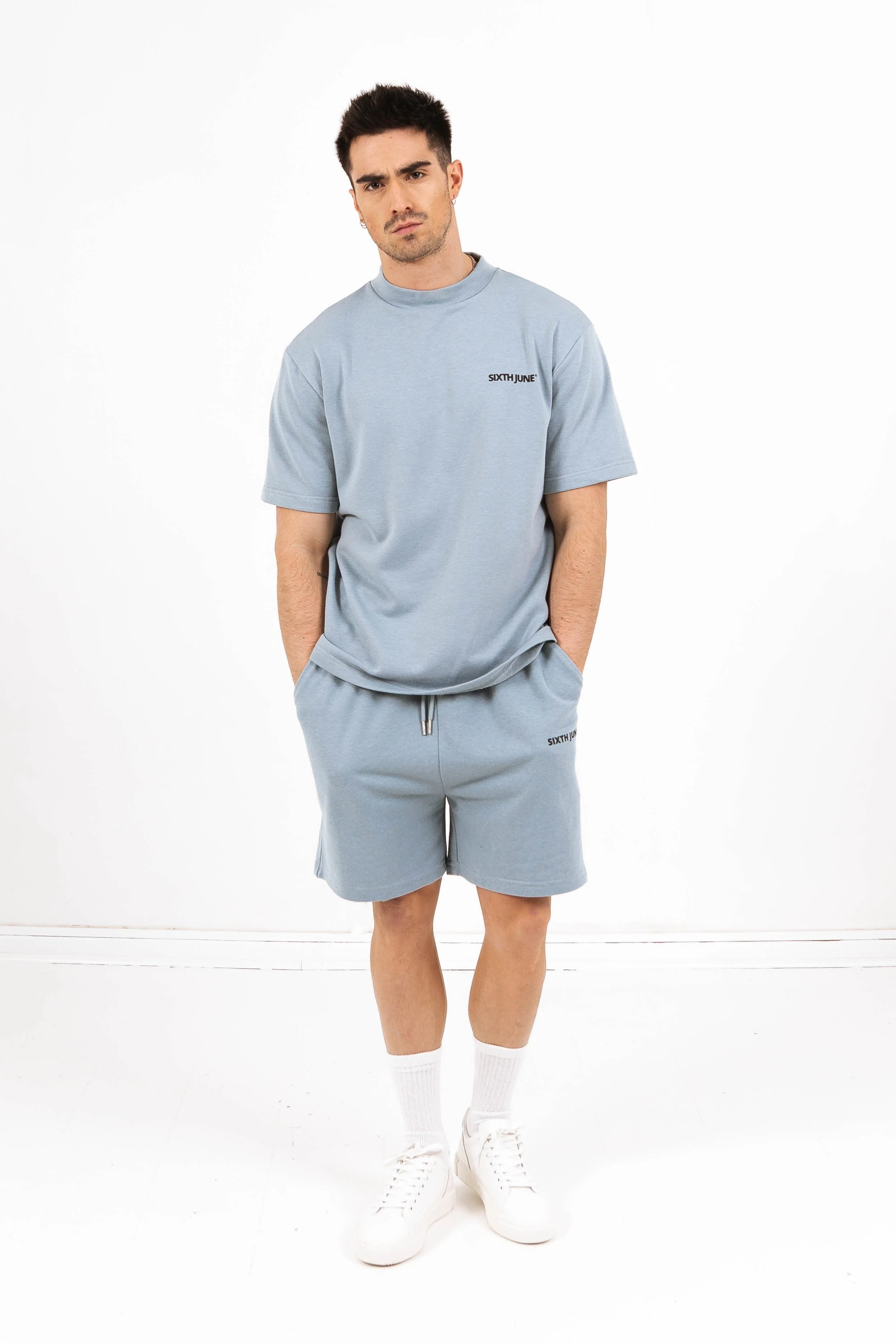 Sweatshirt manches courtes logo vert - Image 2