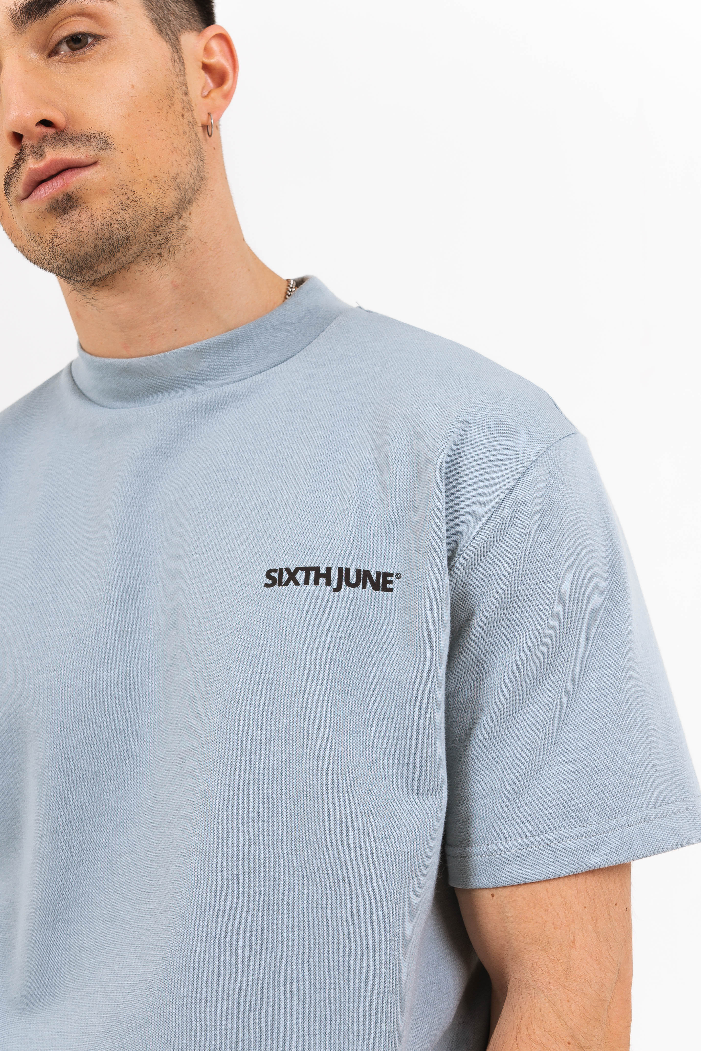 Sweatshirt manches courtes logo vert - Image 3