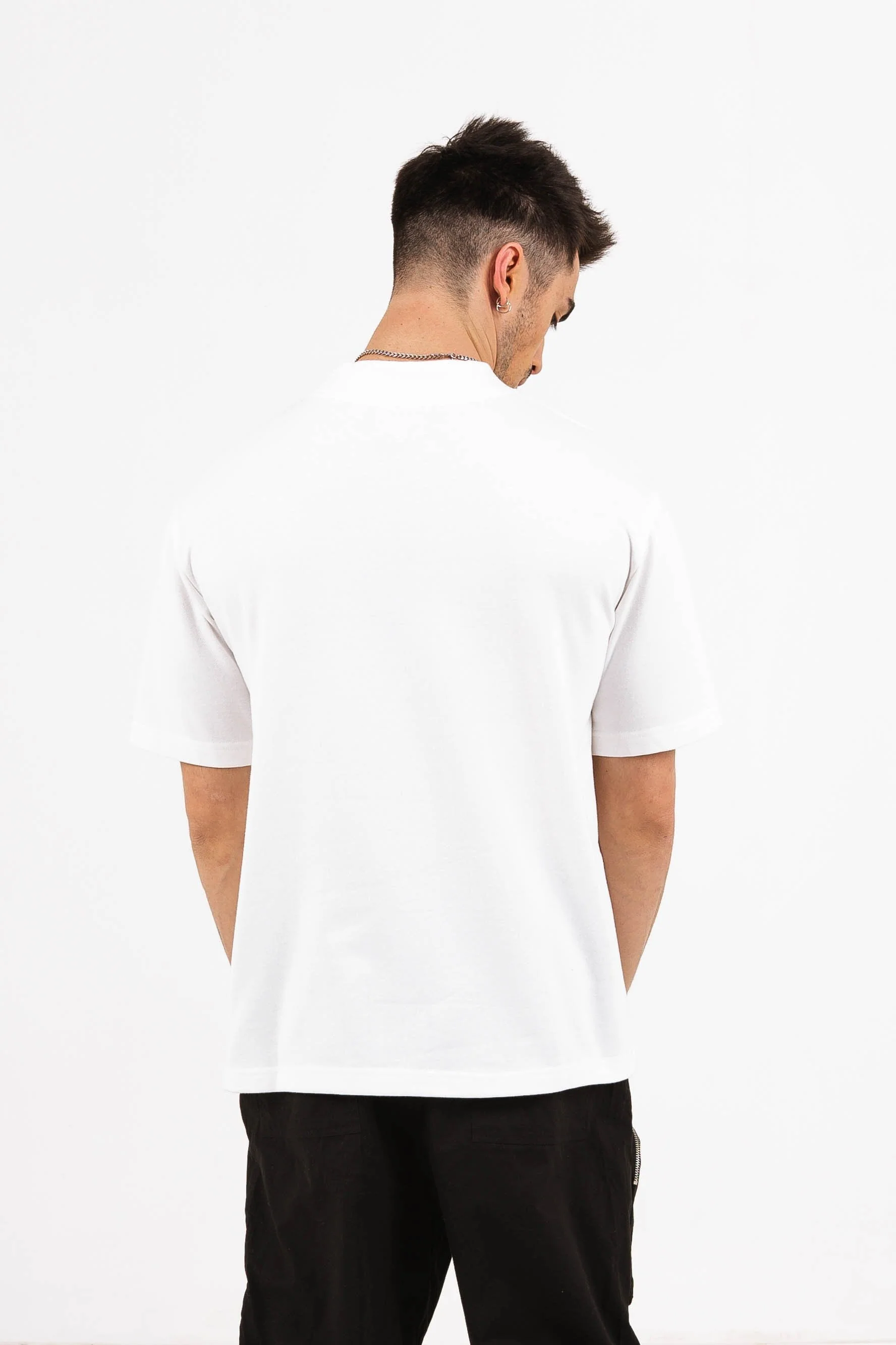 Sweatshirt manches courtes logo blanc - Image 4