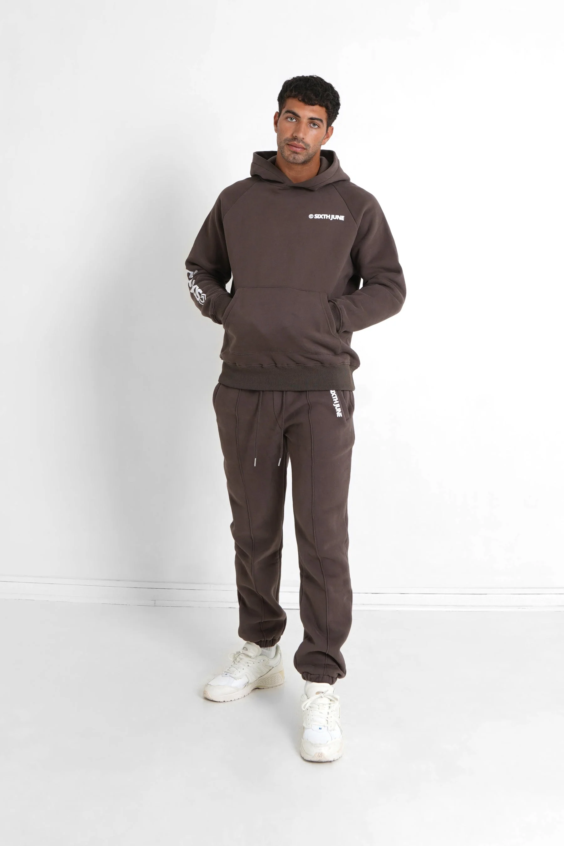 Sweat capuche molletonné Marron - Image 2