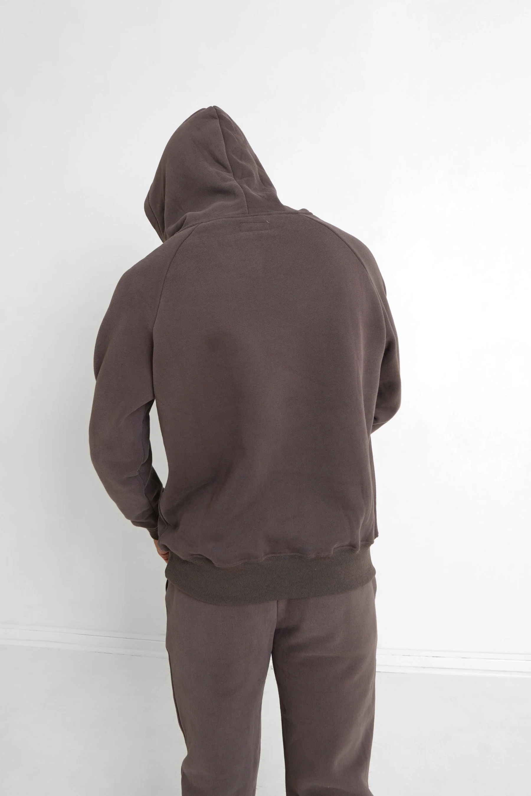 Sweat capuche molletonné Marron - Image 5