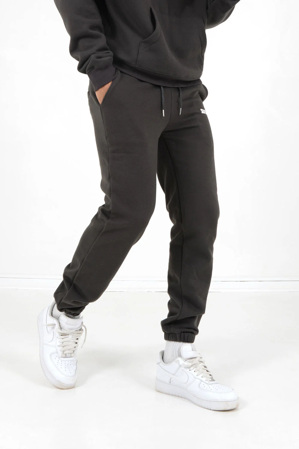 Jogging molletonné logo Gris foncé - Image 4