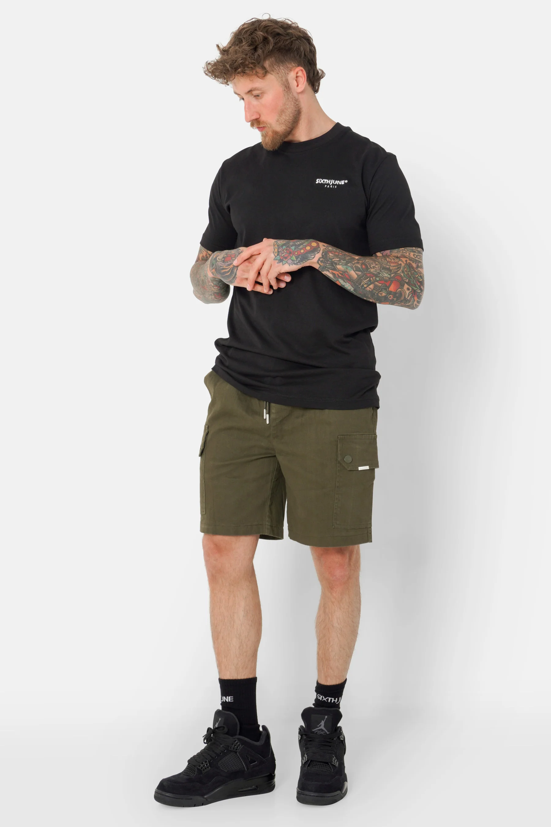 Short cargo cordon Vert kaki - Image 2