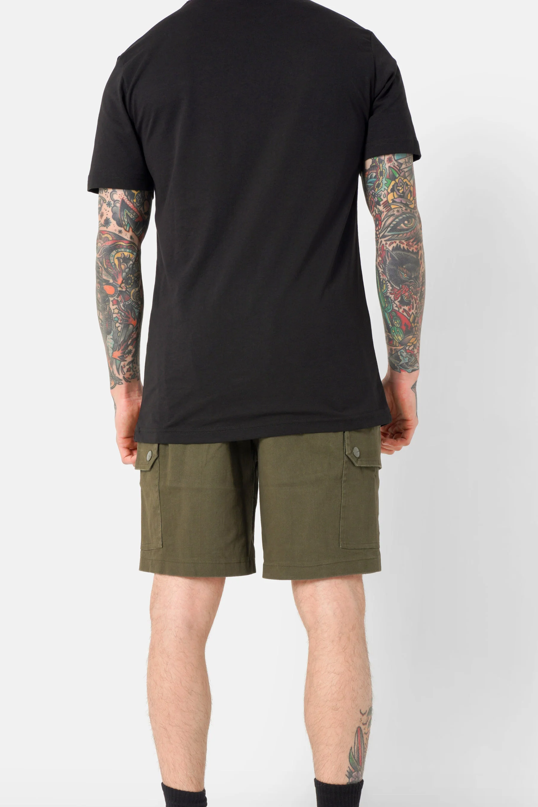Short cargo cordon Vert kaki - Image 5