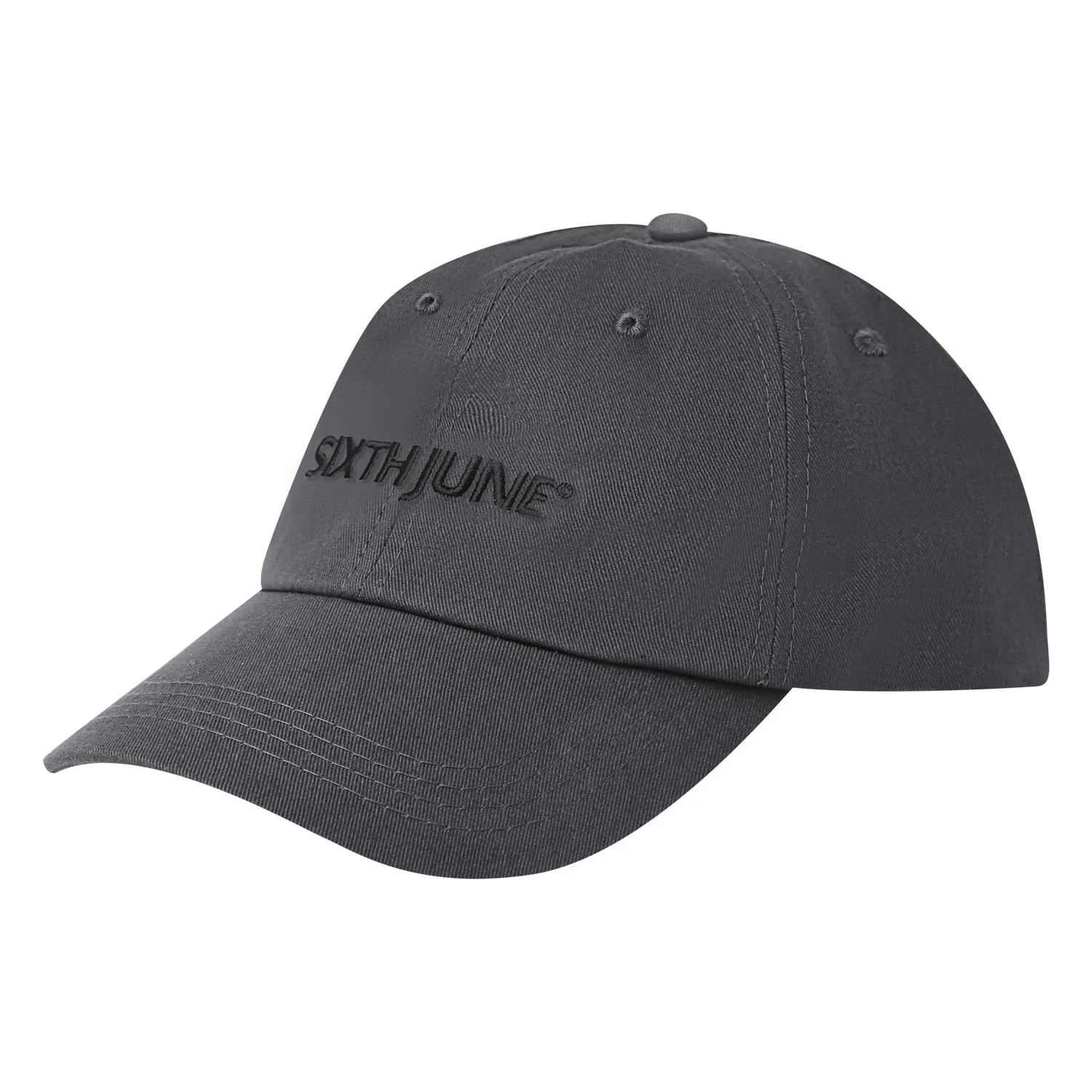 Casquette logo brodé Gris foncé