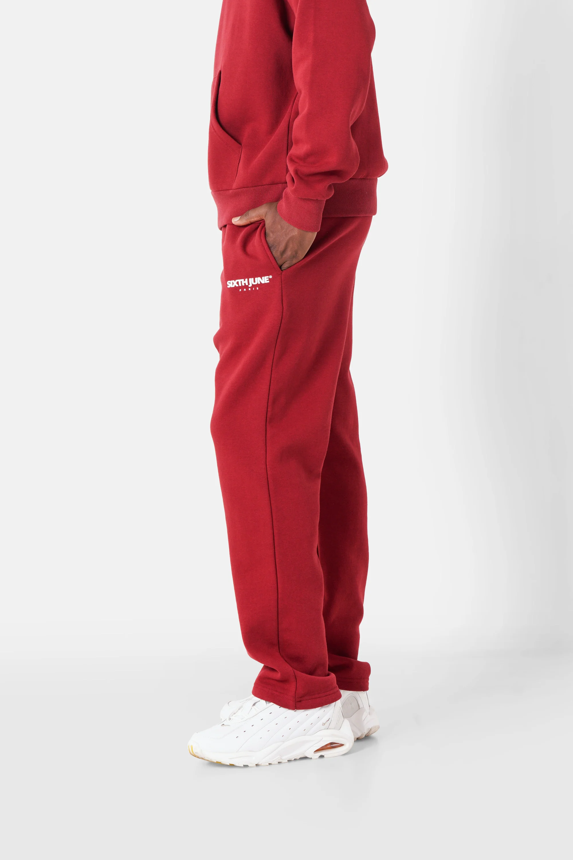 Jogging essentiel print logo Rouge bordeaux - Image 3