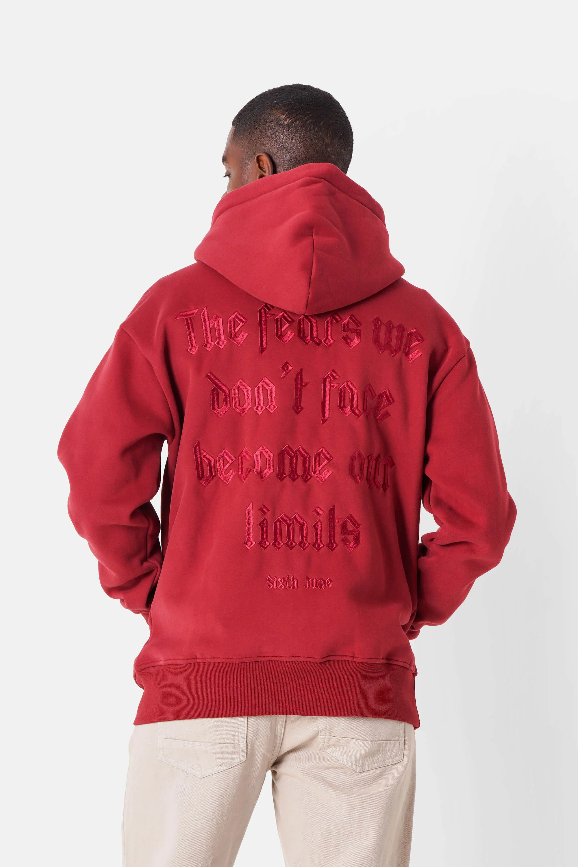 THE FEAR embroidery hoodie