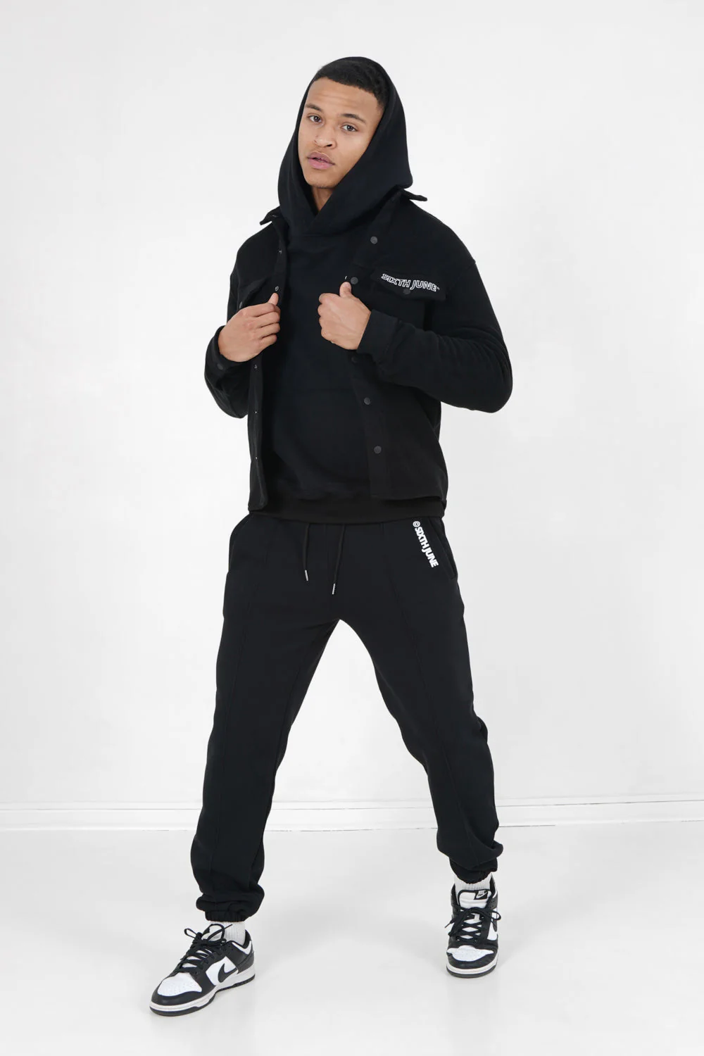 Chemise polaire logo arrière brodé Noir - Image 2
