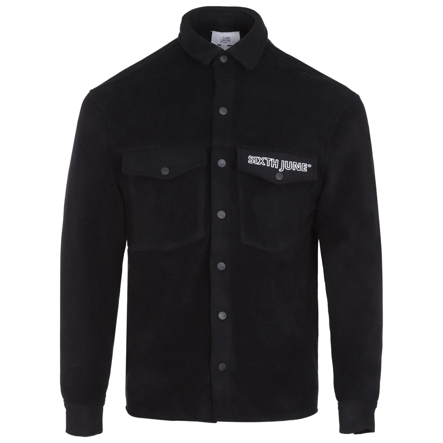 Chemise polaire logo arrière brodé Noir - Image 5