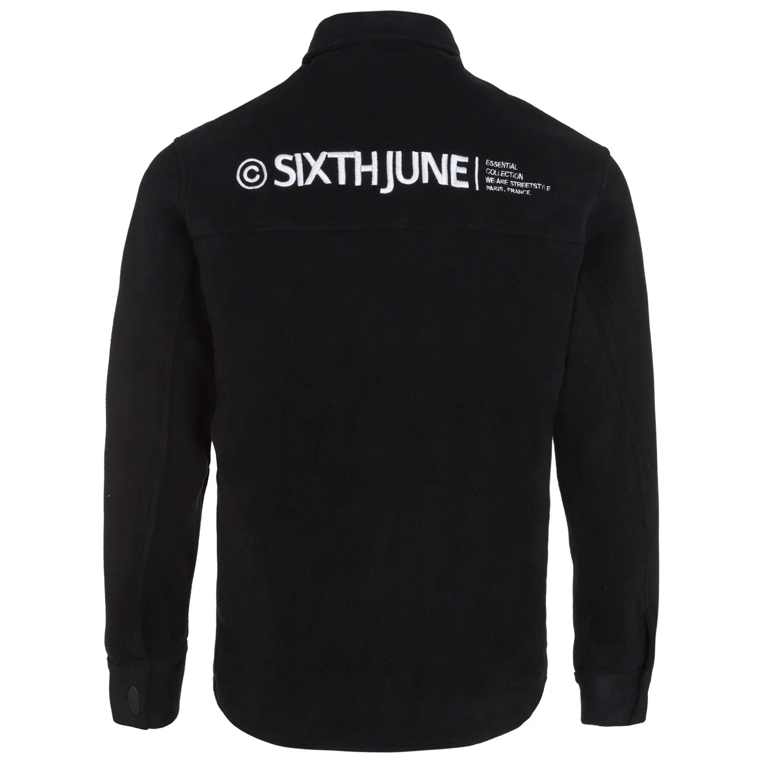 Chemise polaire logo arrière brodé Noir - Image 6