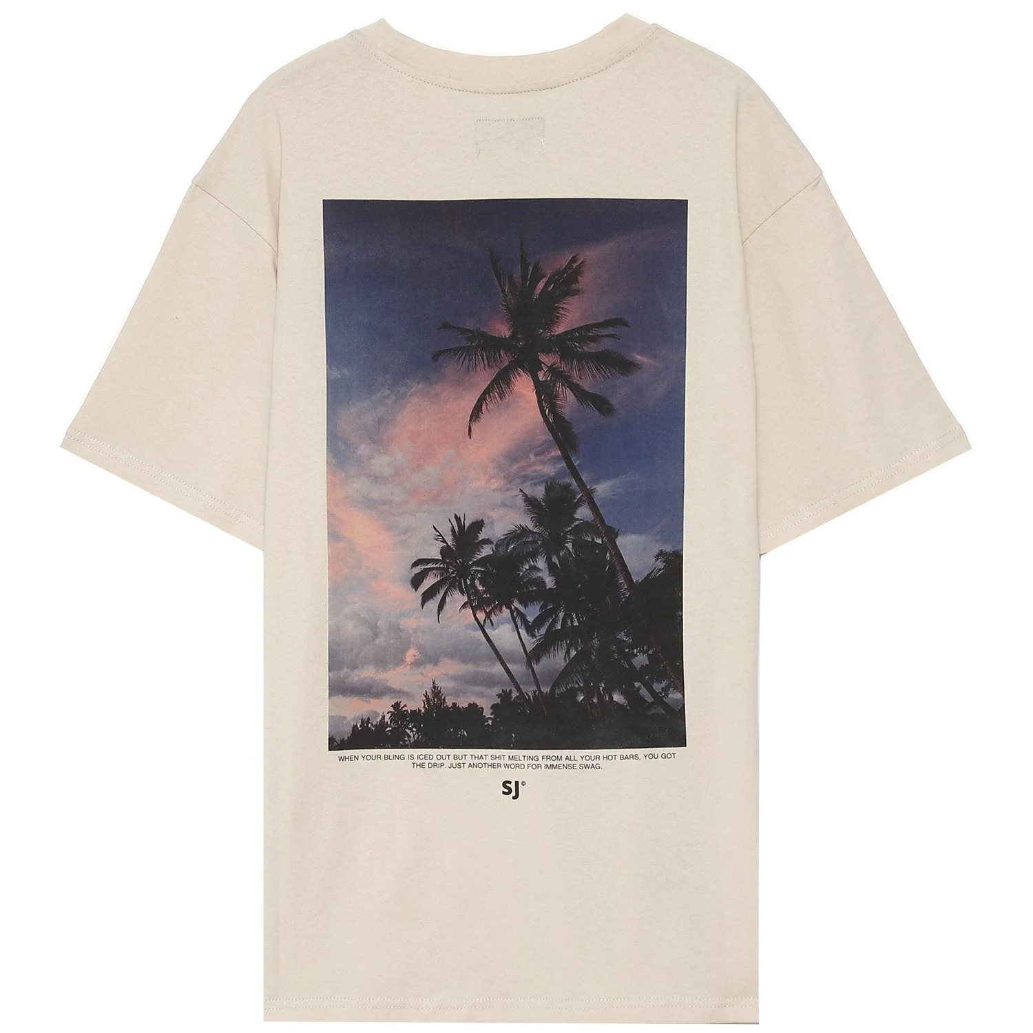 T-shirt nature tropique Beige - Image 6