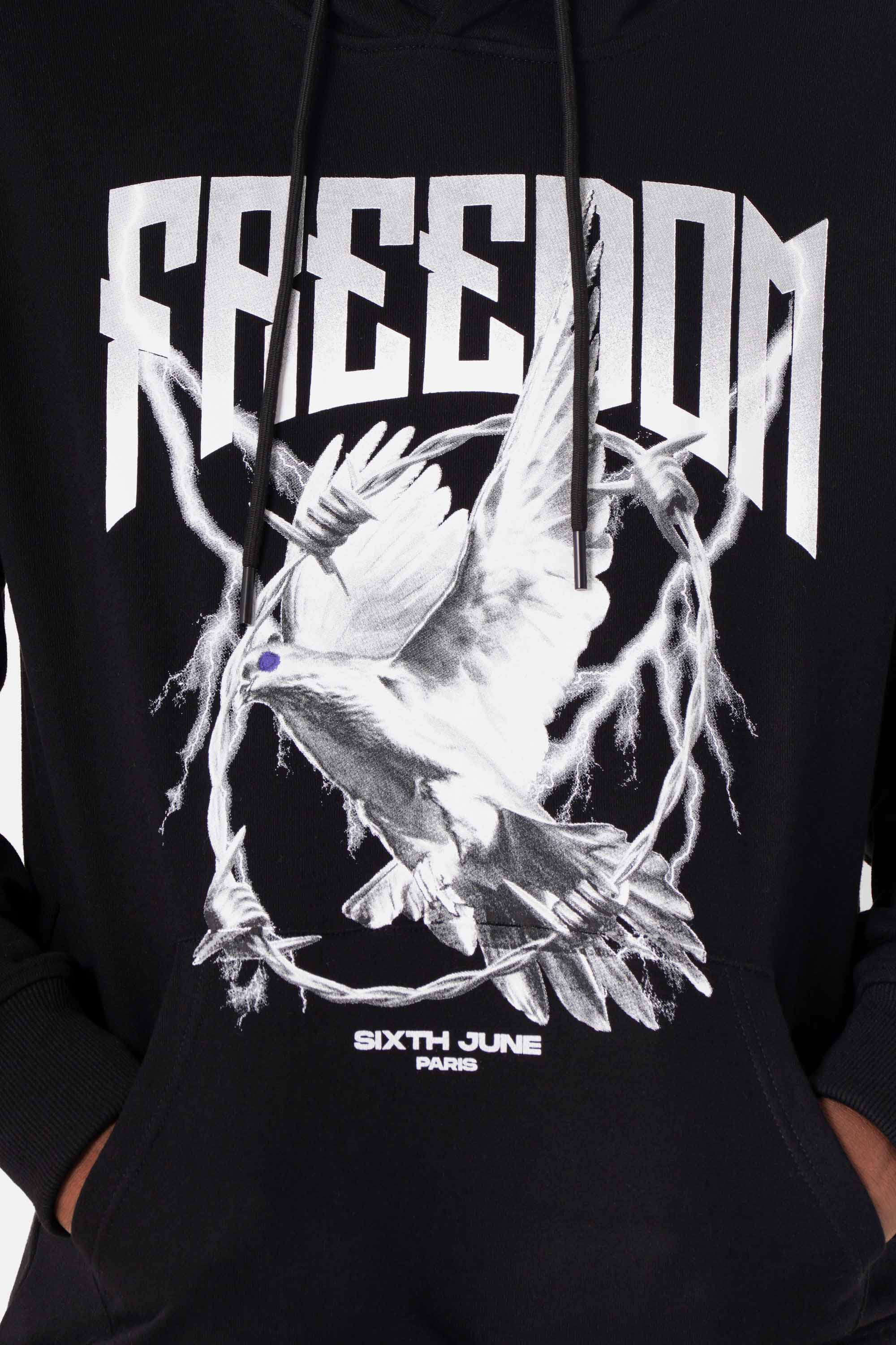 FREEDOM printed hoodie - Image 3