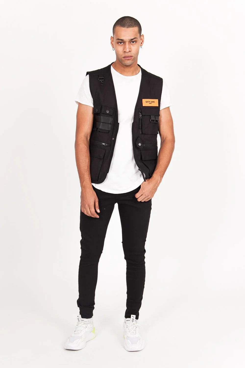 Gilet multipoches sans manches noir - Image 2
