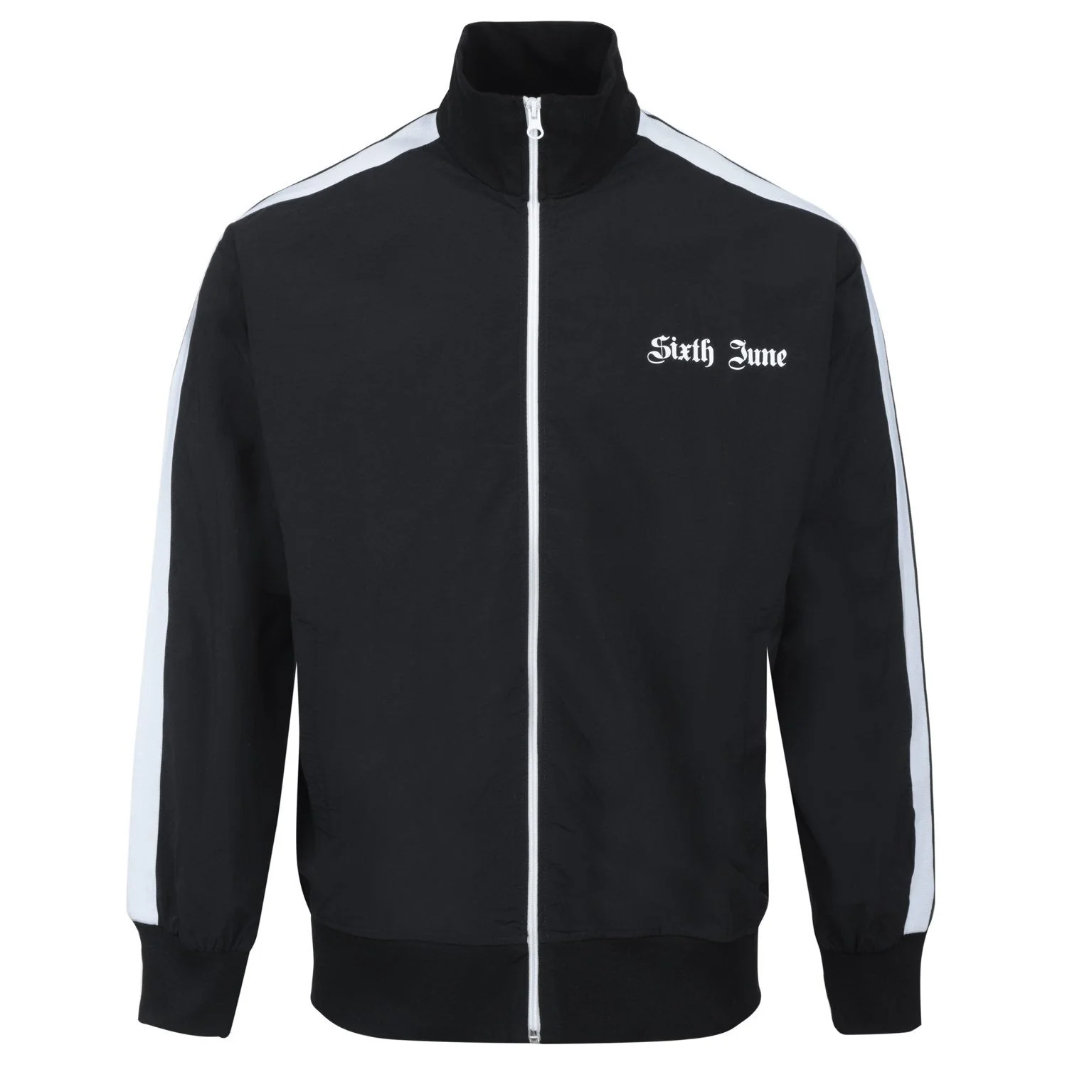 Veste survêtement bandes gothique noir - Image 6