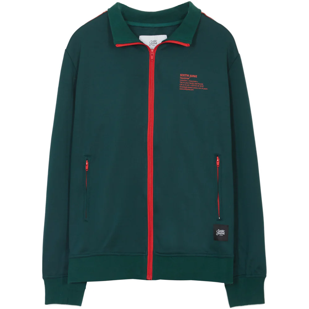 Haut survêtement tracktop vert