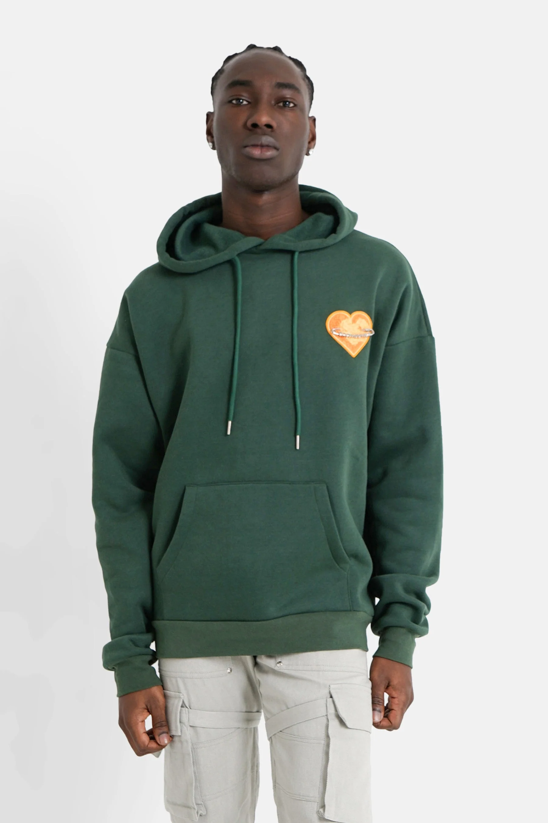 HEART embroidered hoodie