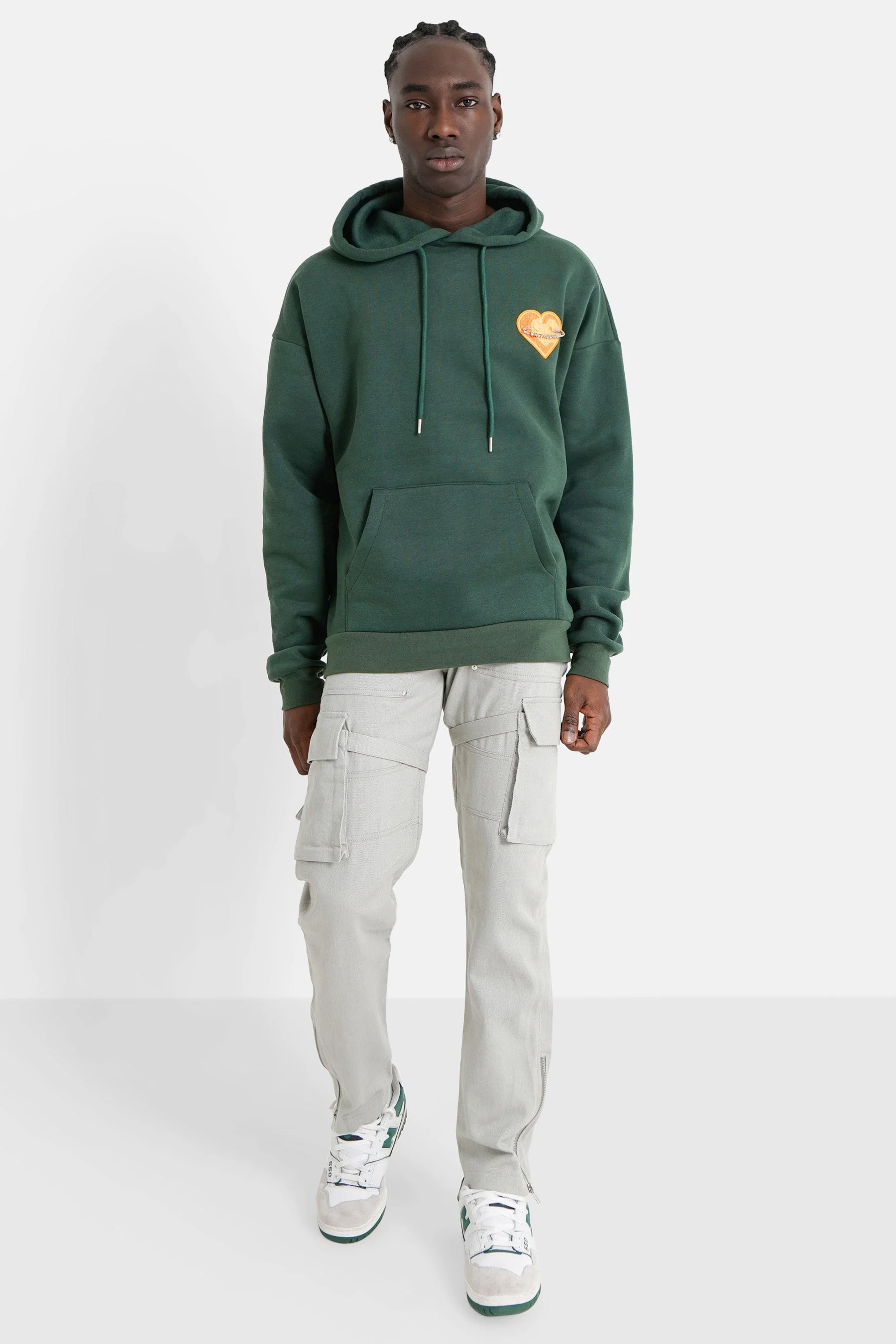 HEART embroidered hoodie - Image 2