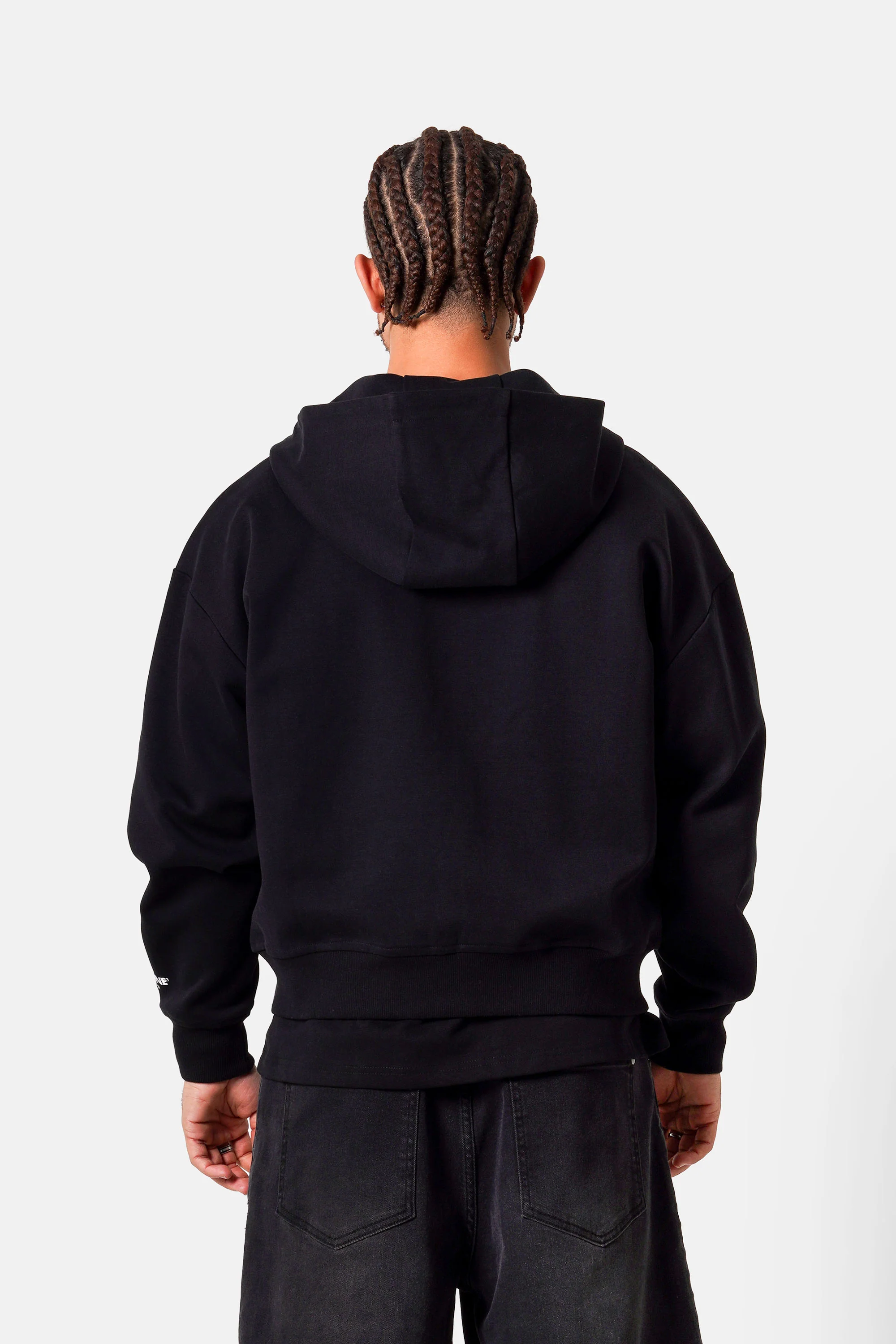 HEART embroidery zip up hoodie - Image 5