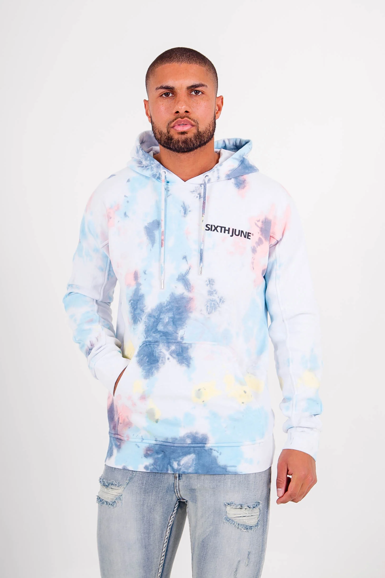 Sweat capuche multicolore multicolore