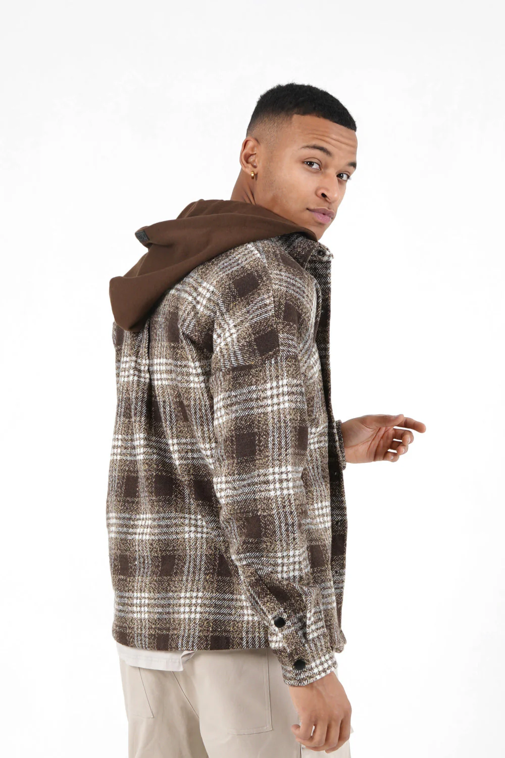 Surchemise tartan Marron - Image 4