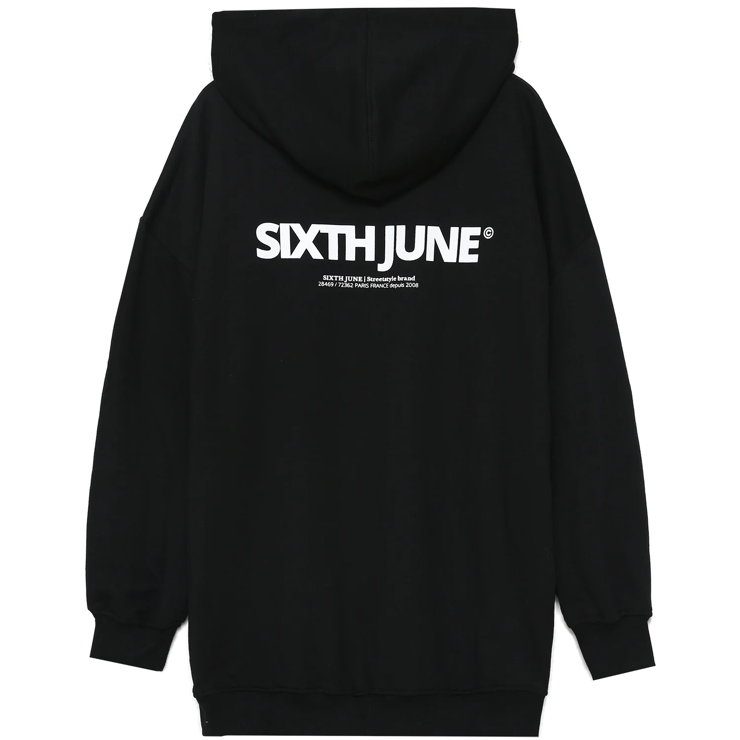 Sweat à capuche oversize noir - Image 6