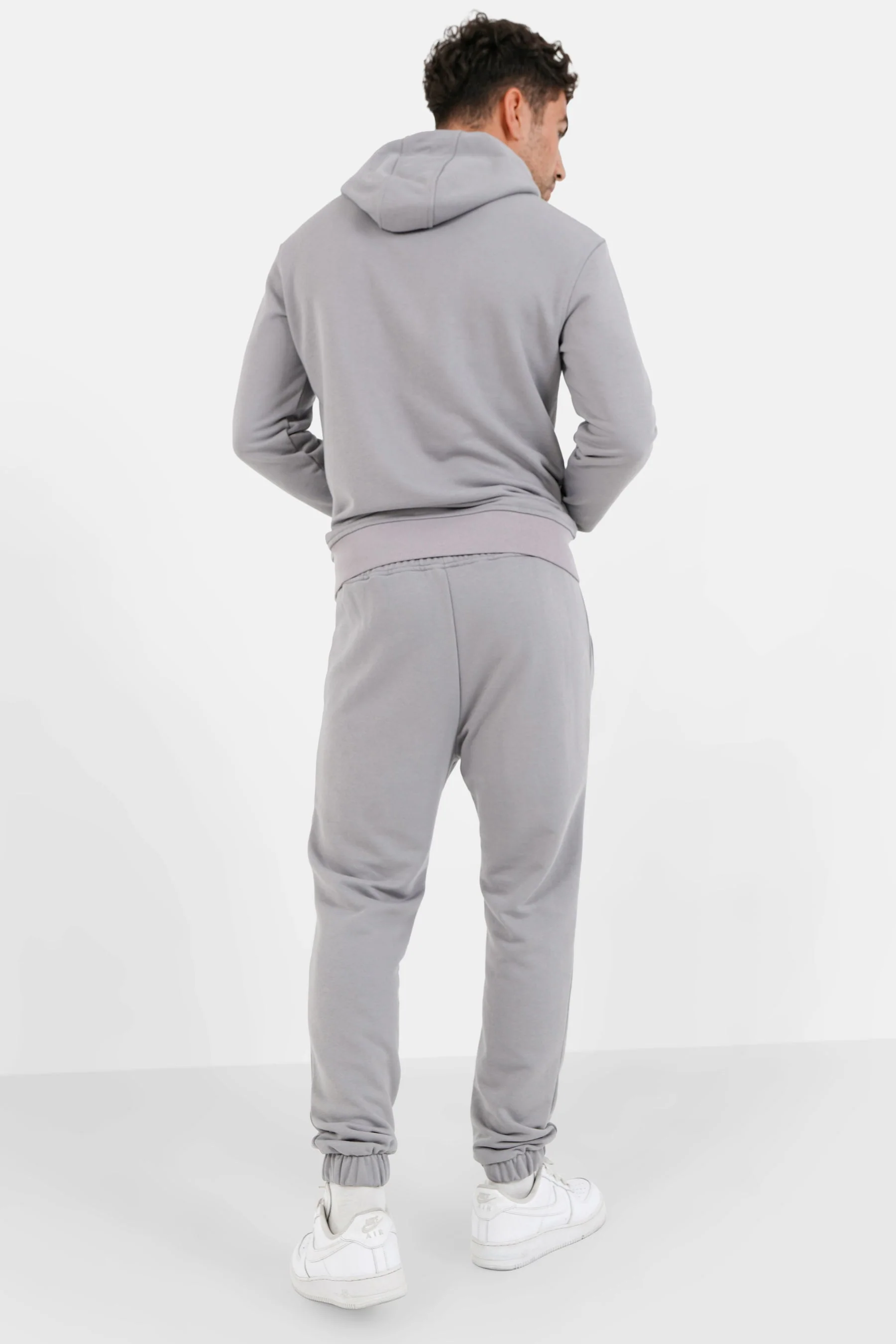 Jogging + sweat capuche logo gommé Gris foncé - Image 5