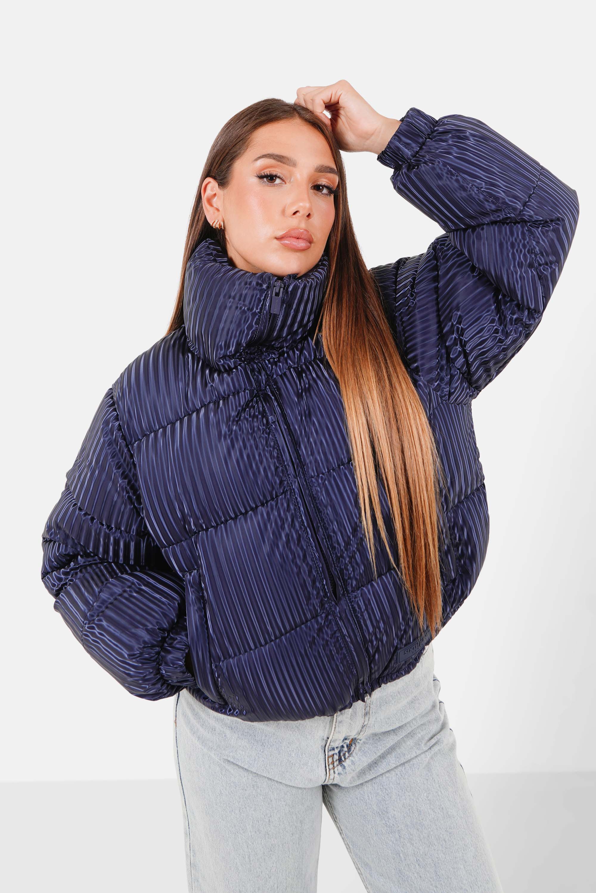 IRIDESCENT puffer jacket