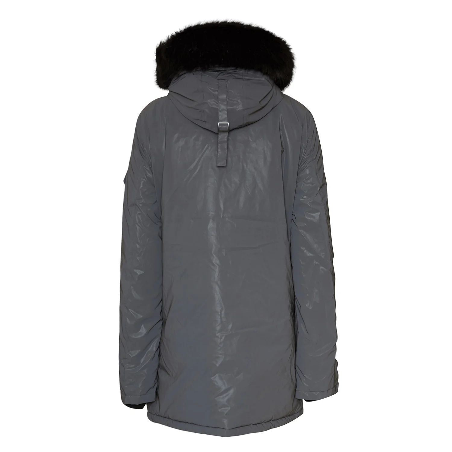 Parka réfléchissante fourrure noir - Image 7