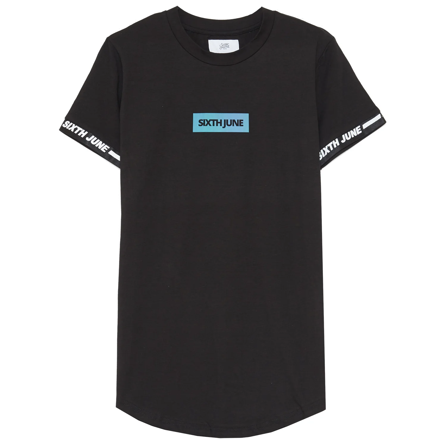 T-shirt iridescent logo manche noir
