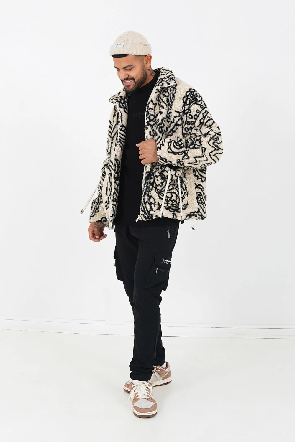 Veste bandana polaire Beige - Image 2