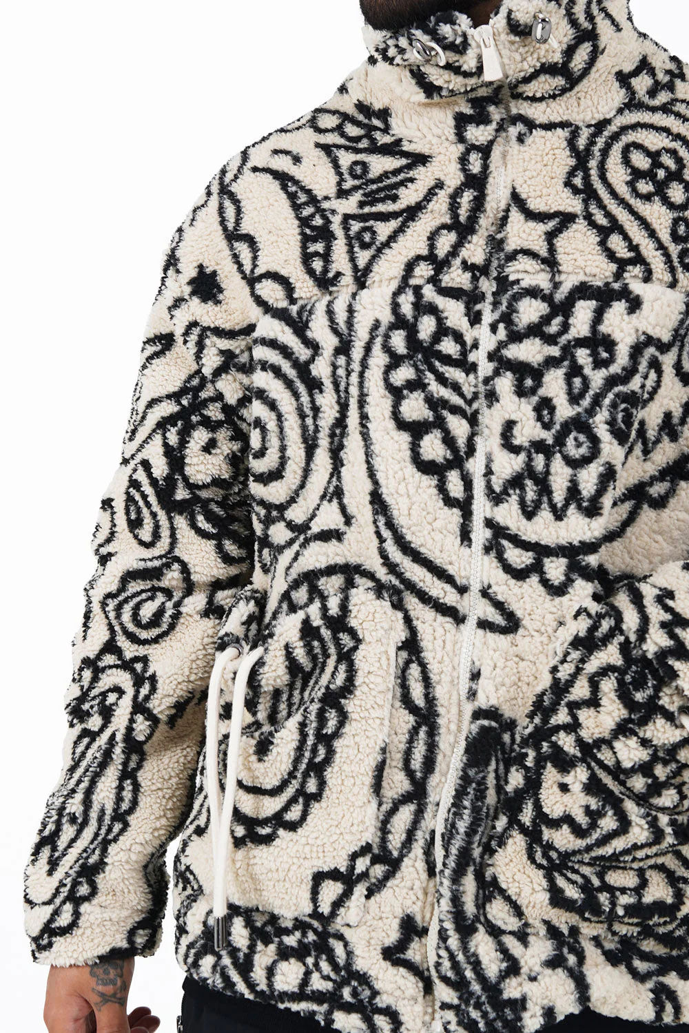 Veste bandana polaire Beige - Image 3