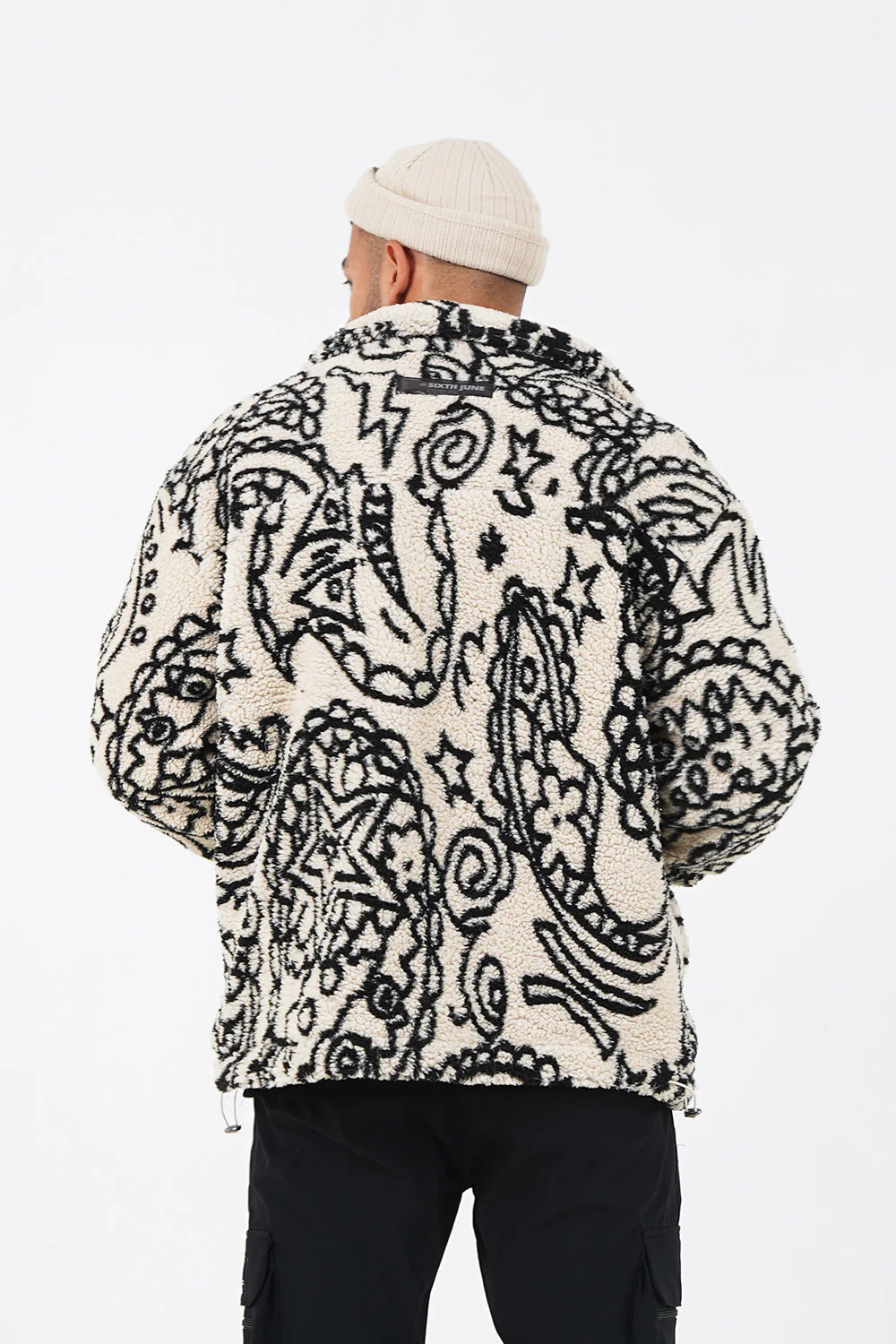 Veste bandana polaire Beige - Image 5