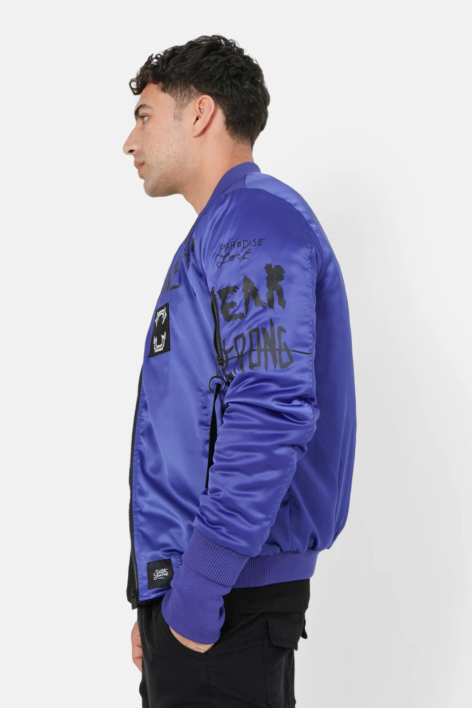 Veste imprimé Crew Bleu foncé - Image 4