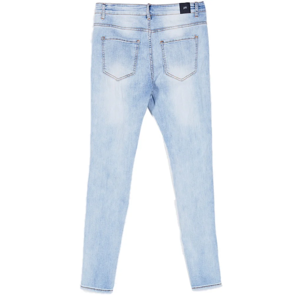 Jean bande blanche bleu - Image 7