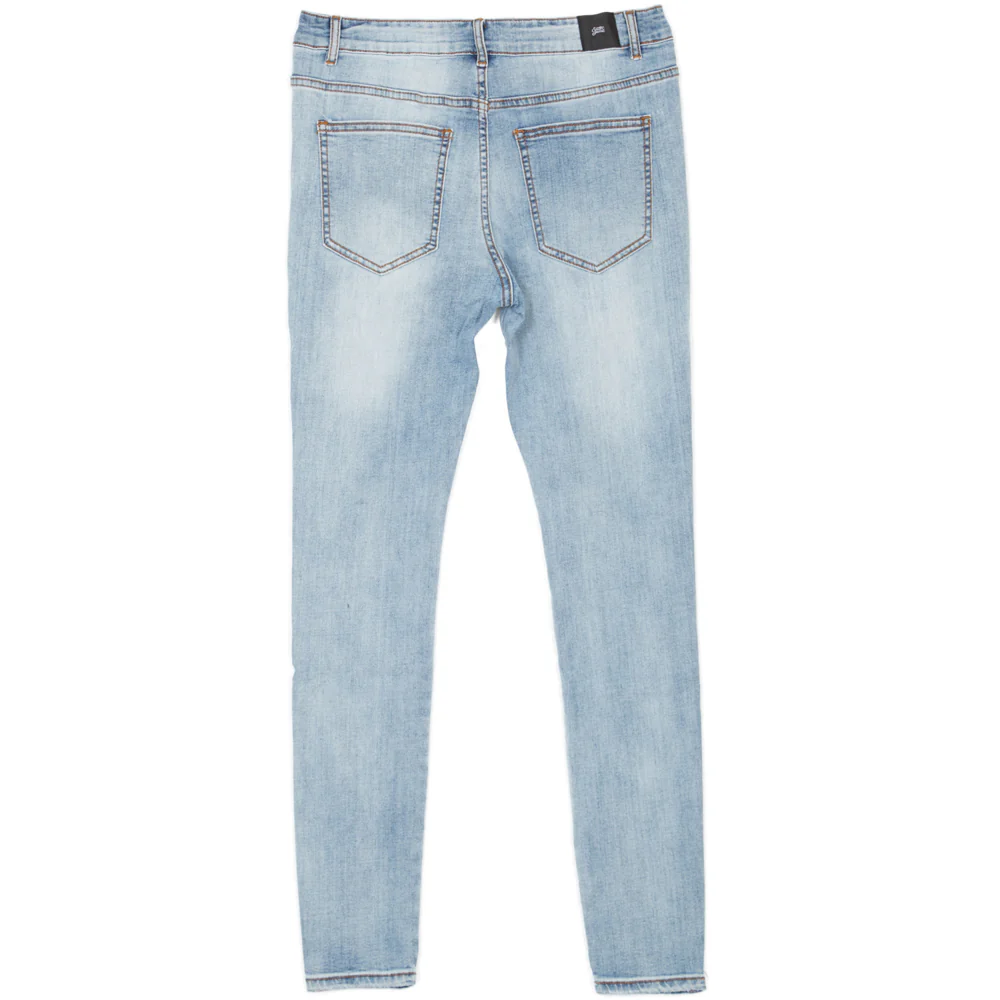 Jean bandes bleu jaune - Image 6