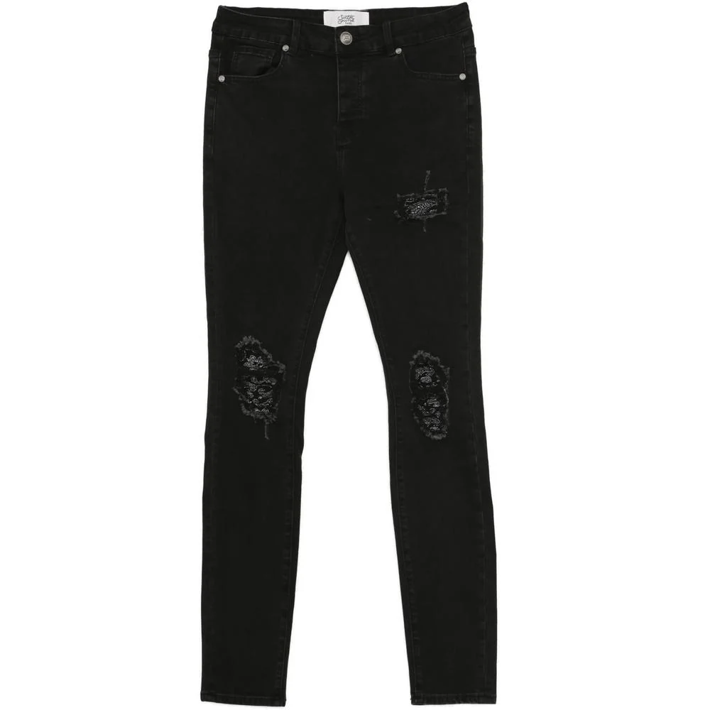Jean biker bandana Noir - Image 5