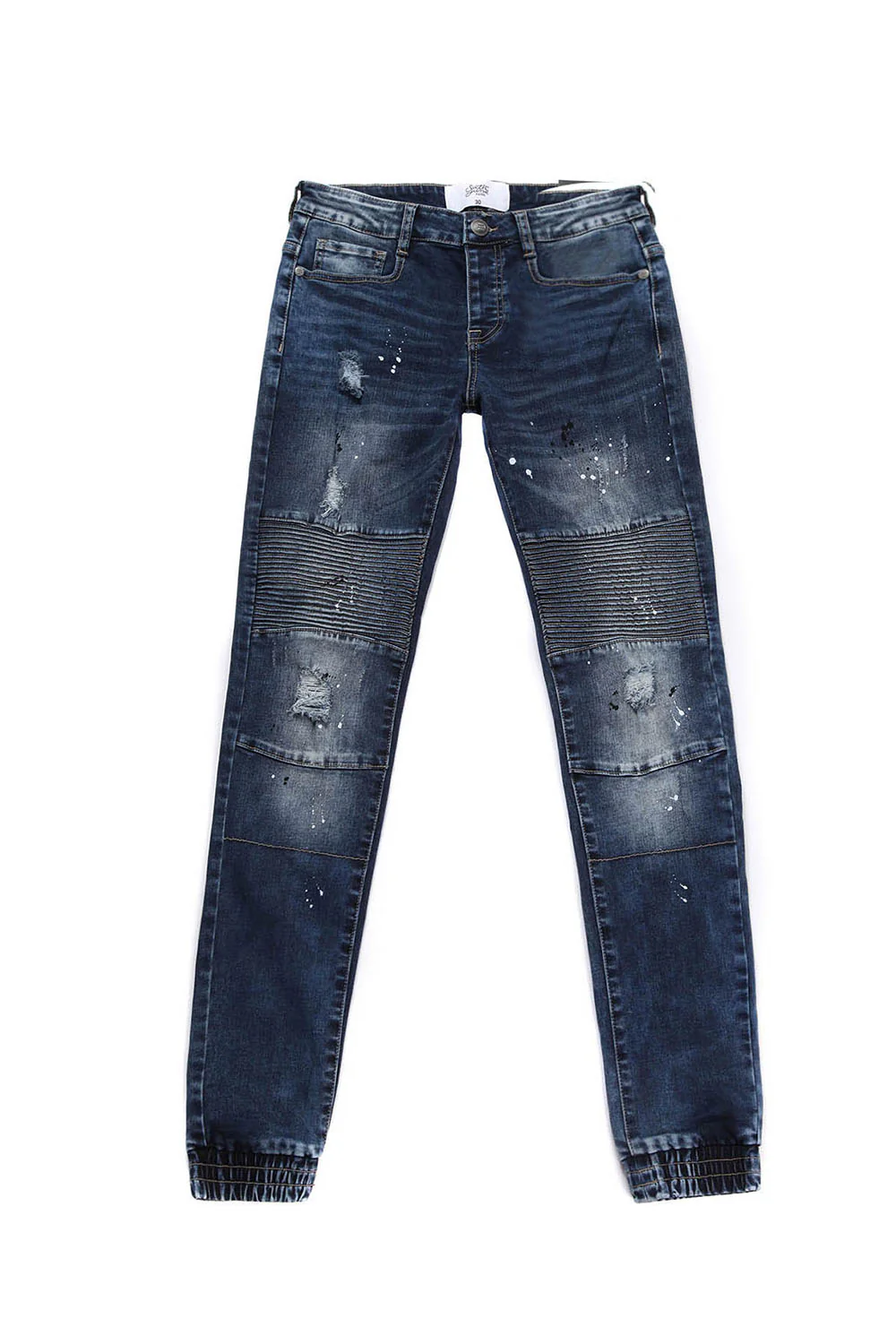 Jean biker tâches bleu M2258HDE