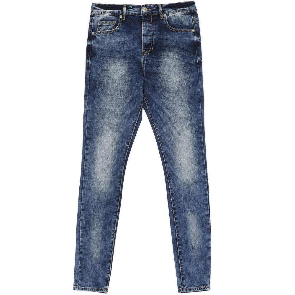 Jean délavé bleu