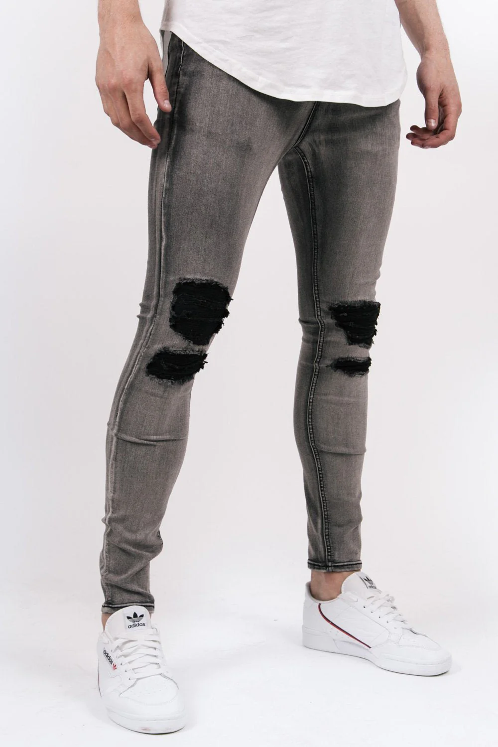 Jean destroy gris