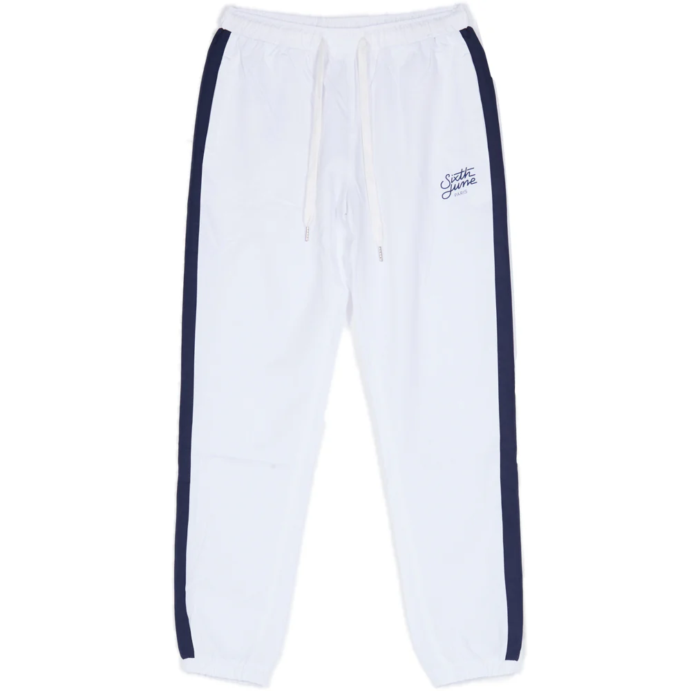 Jogging bandes logo blanc bleu