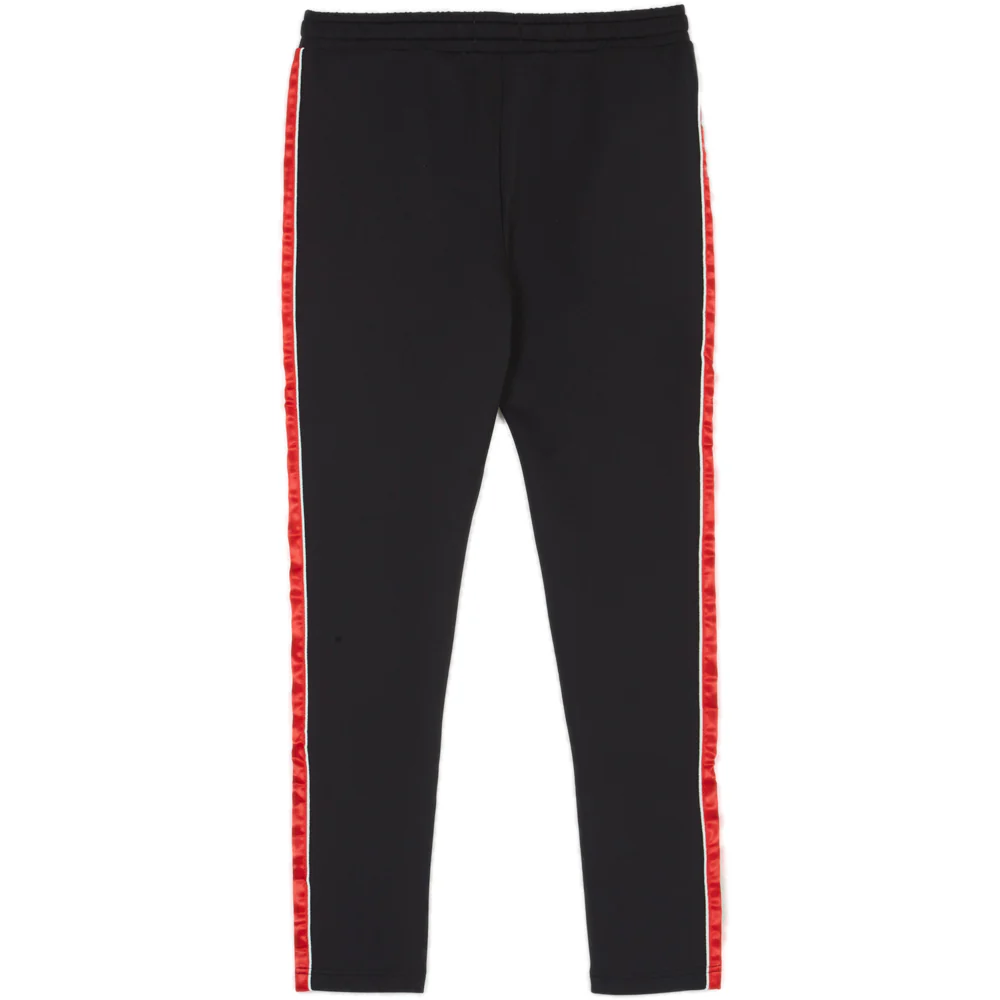 Jogging bandes satin noir - Image 6