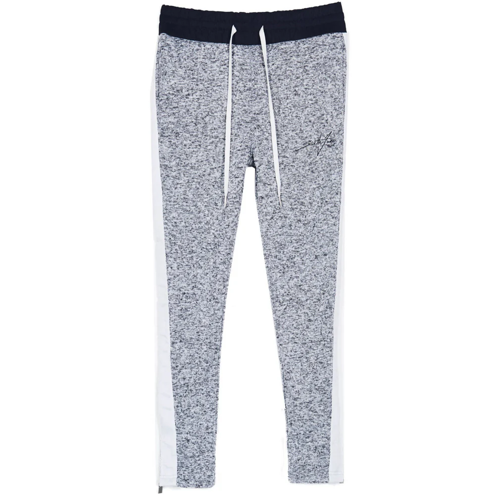 Jogging chiné bandes gris